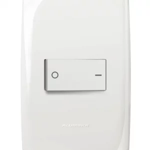 Conjunto Interruptor Bipolar simples 10A 250V Placa 4x2 - Alumbra