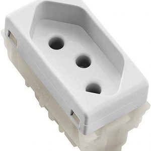 Módulo Tomada 2P+T 10A 250V Branco - Tramontina