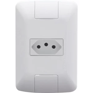 Conjunto 4x2 com 1 Tomada 2P+T 10A 250V Branco - Tramontina Aria