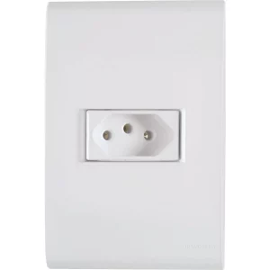 Conjunto 4x2 com 1 Tomada 2P+T 10A 250V Tramontina Liz - Branco